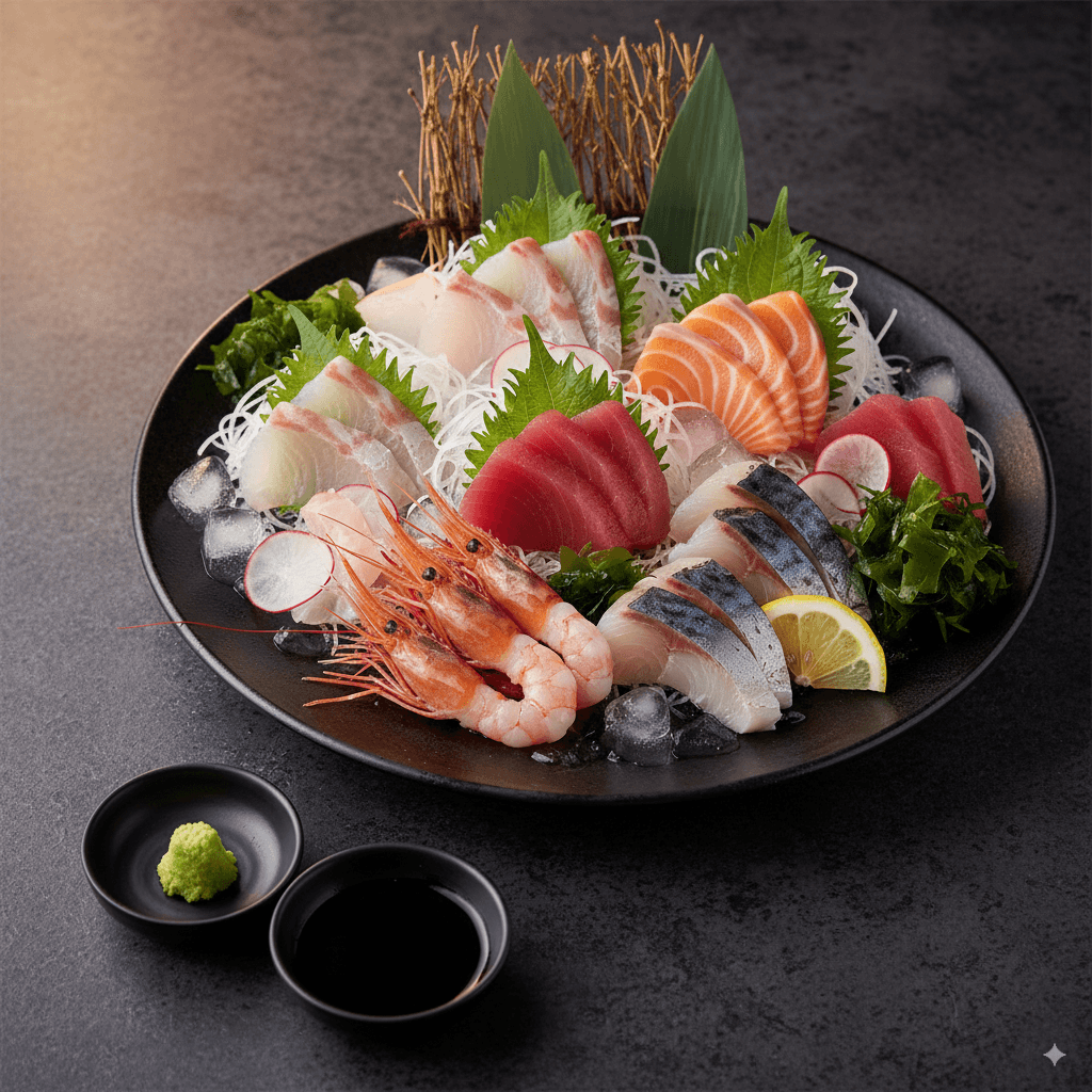 刺身拼盘(旬の刺身盛り合わせ)