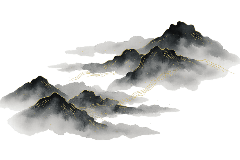 日式山水装饰图案
